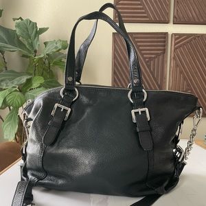 Michael Kors Black Leather Satchel